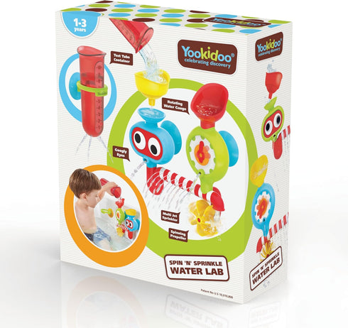Yookidoo Baby Toddler Bath Wall Toy, Ages 1-3, Waterfall Spinning Gears & Rotating Googly Eyes