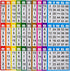 SEETOOOGAMES Bingo Paper Game Cards - 3 Card - 100 Books of