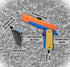 20 2 6+ Toy Gun - Soft Dart Blaster with Soft Darts and Dart Holders Slide Action with Safety Orange Roleplay Accessory