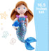 16" June Garden Atlantic Wonders Series - Mermaid Princess Nerida Oceanwhisper - Soft Plush Stuffed Mermaid Doll Gift