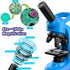 DOUBLE CC Microscope,40-1600x 6-12 Kids Microscope Kit for Kids Beginners Children,STEM Kit,Prepared Slides,LED Light