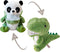 Panada Stuffed Animals Disguise as Crocodilian, Adorable Plushies Panda Cosplay as Dinosaur, Great Gift for Birthday