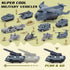 Playset, 11 3 4 5 Military Base Building Army Toys with Vehicles Airplane Helicopter Fighter Jet Army Men Action