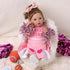 BABESIDE 4 Pcs Reborn Baby Doll Clothes Set for 17-22 Inch Dolls with Heart Pattern Accessories