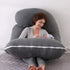 Elover 57" U-Shaped Full Body Pregnancy Pillow for Sleeping Maternity Pillow with Removable Cover, Support for Back