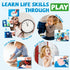 3-5, (4 My First Busy Book for Toddlers Montessori Quiet Book with Life Skills Activities, Sensory Activity Book