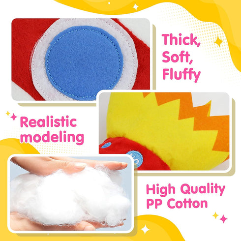 Cozy 14.5 BSTAOFY Light up Red Rocket Plush Toys Stuffed LED Glow Soft Nightlight Kids Gifts for Toddlers on Birthday