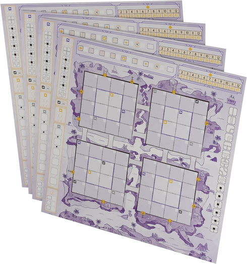 Railroad Ink Challenge: Archipelago Boards Set, Strategy Board Game Expansion for 1 to 4 Players, Ages 8+
