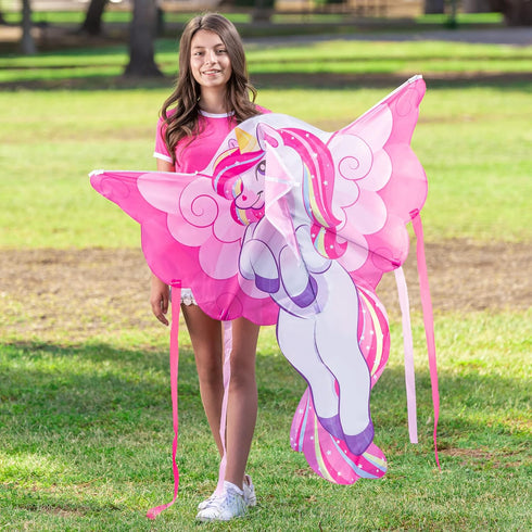 JOYIN 43.3'' GIANT Unicorn Kite, Easy to Fly Huge Kites for Kids and Adults with 262.5 ft String