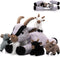 HyDren 5 Pcs Stuffed Goat Plush Toy Set 18 Inch Mommy Goat