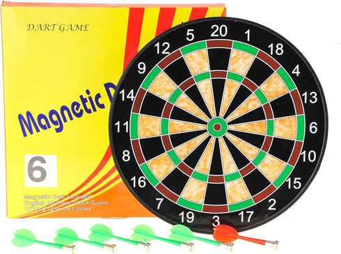 PowerTRC Magnetic Dart Board Game - Indoor Outdoor Toy for Kids, Gift for Ages 5-12