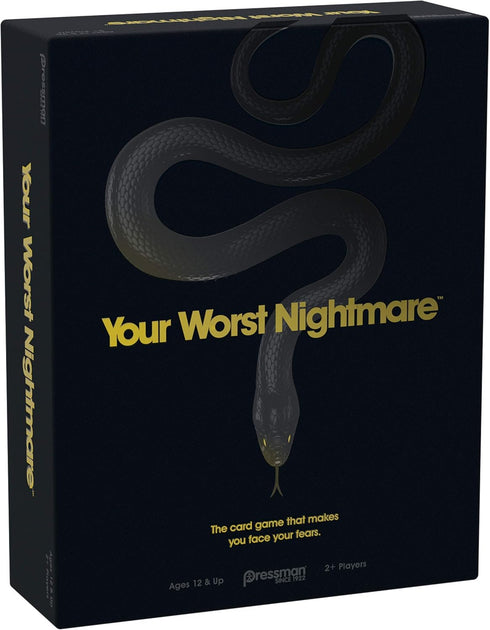 Your Worst Nightmare by Pressman - The Card Game That Makes You Face Your Fears, Black