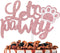 Let's Pawty Cake Topper Decorations with Dog for Pink Pet Puppy Birthday Theme Anniversary Party Decor Supplies
