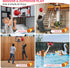 Basketball Hoop Indoor, Over The Door Mini Hoop with LED Lighting, Electronic Scoreboard, 4 Balls & Pump, Basketball
