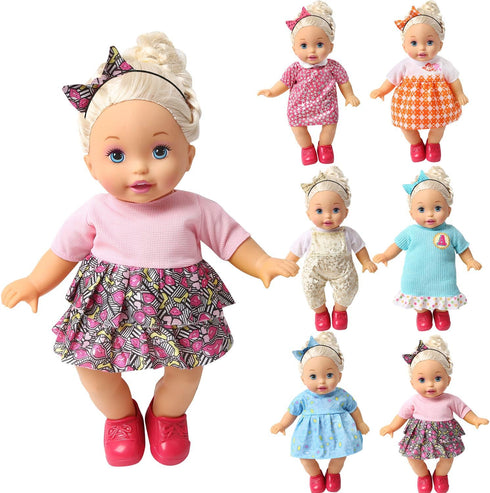 N\A NA BOBO Clothes Set of 6 for 12-14-16 Inch Alive Lovely Baby