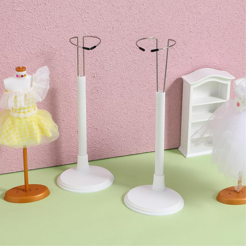 Toyvian Doll Stand Holder, Adjustable Storage Rack for 12 Inch Doll Display, Doll Stands for Action Figures