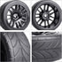 HobbyPark Glued 1/10 On-Road RC Touring Tires and Wheels Set for 1/18 Traxxas Latrax Teton (4-Pack, Color A)