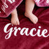 tuchenn Ships Next Day - Personalized Baby Blanket with Name, Custom Swaddle Blanket for Boys Girls, Ultra-Soft Fleece