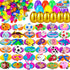 HLXGFCAI 100 PCS Prefilled Easter Eggs with Toys Inside, Easter Egg Fillers, Easter