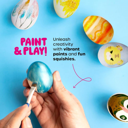 6 7 8 9 10 6 Dan&Darci Easter Egg Squishy Painting Kit - Arts & Crafts for Girls and Boys - Kids Art Activities - Craft