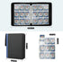 9 Pockets Trading Card Binder with Sleeves, 900 Double Sided Pocket PU Card Collection Binder, Blue
