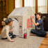Easy Playhouse Barn - Kids Art & Craft for Indoor & Outdoor Fun, Decorate & Personalize Cardboard Fort, 32" X 26.5" X
