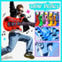 Set, 30 80s 90s Max Fun Inflatable Rock Star Toy PCS Party Decorations Inflatable Party Props Musical Instrument Blow