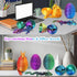 AFUDO 3D Printed Dragon Eggs with Dragon Inside, Large Articulated Dragons Toys with Eyes, Easter Basket Essentials