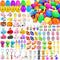 100 PCS Prefilled Easter Eggs with 6 Surprise Golden Eggs & Assorted