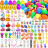 100 PCS Prefilled Easter Eggs with 6 Surprise Golden Eggs & Assorted