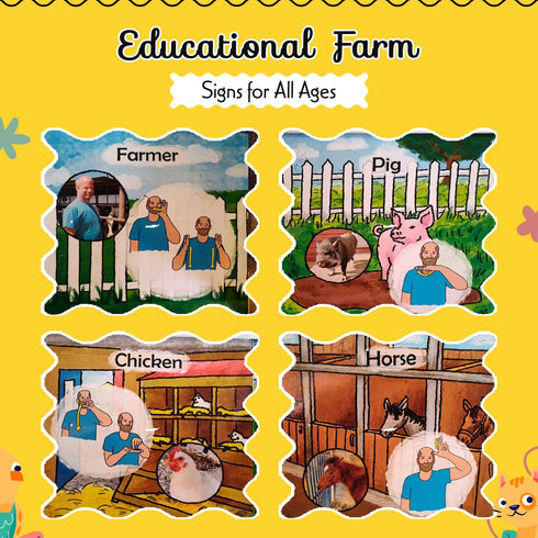 Little Farm Signs Book - My First Book for Baby & Toddlers to Learn Basic Signs Pictures