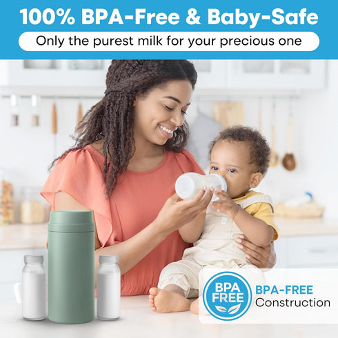 Tilcare 30H 2 150ml/5Oz Portable Breast Milk Cooler Bottle: Cooling Time, x BPA-Free, Durable Breastmilk Storage