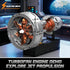 ROKAFU Sets, 12+ Turbojet Engine Building Blocks Motorized Jet Engine Model Kit with Motor, Mini Aircraft Engine Kits