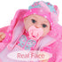 12 Inch Backpack DONTNO Baby Doll with Clothes and Carrier,Reborn Baby Doll with Bottles Nipple