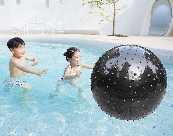 Large Sensory Massage Ball for Kids, 33.5" Bouncy Exercise Ball with Tactile Spikes, Outdoor Pool Yoga Ball