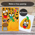 36 Sheets Halloween Pumpkin Craft Stickers, Kids DIY Make a Pumpkin Face Sticker for Halloween Treats Party Favors
