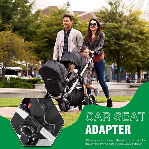 Hiumtree Car Seat Adapter for Stroller Compatible with Baby Jogger (City Go/City Select) & Graco Car Seats City Select