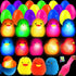 18 Pack Easter Eggs Filled with LED Chick Puffer Balls, Easter Basket