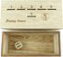 Penny Game - Dice Games for Families with Pennies, 2-6 Players, Wood Box Included