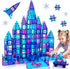 Magnetic Tiles Kids Toys, 47pcs Building Blocks for 3-8 Year Old Boys and Girls, Educational Fun