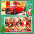 200 Fumete Pcs Christmas Mini Resin Tiny Duck Figures Miniature Christmas Hat Duck Micro Landscape Garden Dollhouse