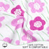 17-22 Inch 2 Reborn Baby Doll Swaddle Blanket Girl Purple Flowers Wrap Blanket Pcs - Swaddle Blanket + Hat, Reborn