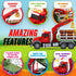 Playset 3-9 Timber Log Truck Toys for Boys - Logging Trucks for Toddlers - Friction-Powered Vehicle w/Lights & Sounds