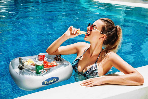 Upgraded Pool Drink Holder - Drink Float for Hot Tub, Beach and Party Decor