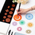 Chivao Spiral Art Gear Geometric Ruler, Plastic Template for Drawing, Spiral Curve Stencils with Pens for DIY Art