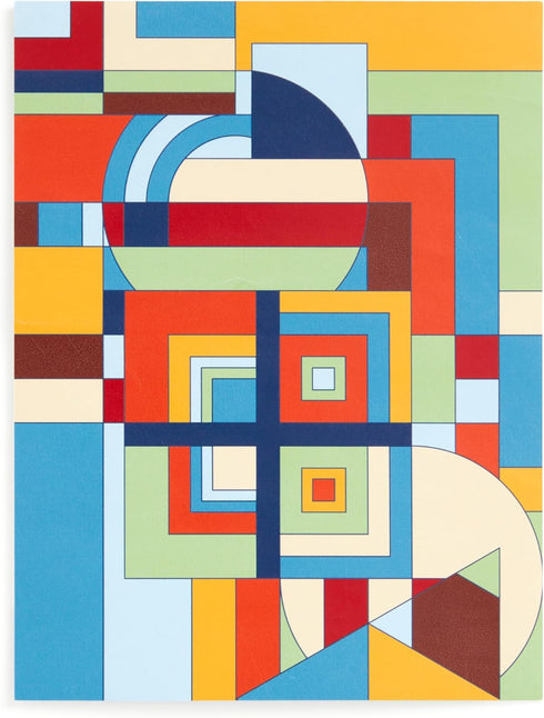Galison Frank Lloyd Wright 500 Piece Book Box Puzzle, Architectural Geometric Artwork in Magnetic Keepsake Box