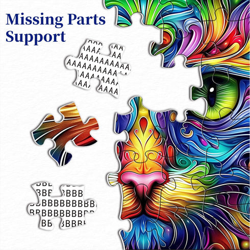 PICKFORU 1000 Cat Puzzles for Adults Pieces, Fantasy Animal Kitten Abstract Art Puzzle, Colorful Funny Cat Puzzle