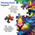 PICKFORU 1000 Cat Puzzles for Adults Pieces, Fantasy Animal Kitten Abstract Art Puzzle, Colorful Funny Cat Puzzle