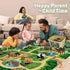57x38.5Jumbo Mat,12PCS Playset FRUSE Safari Animals Figures Toys w/ Play Realistic Jungle Wild Zoo Animals Figurines