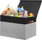 Gowee Large Toy Storage Box with Lid, Sturdy Toys Storage Chest Bin Organizer